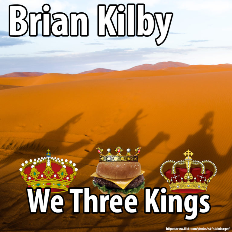 The last track from Apples Chickens and Christmas is We Three Kings!