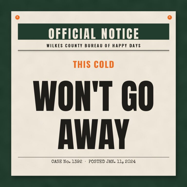 Happy Daily 1392 – This cold won’t go away