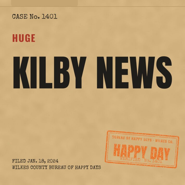 Happy Daily 1401 – Huge Kilby News