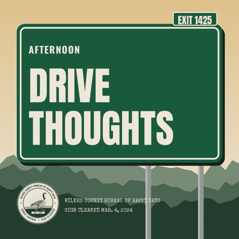 Happy Daily 1425 – Afternoon Drive Thoughts