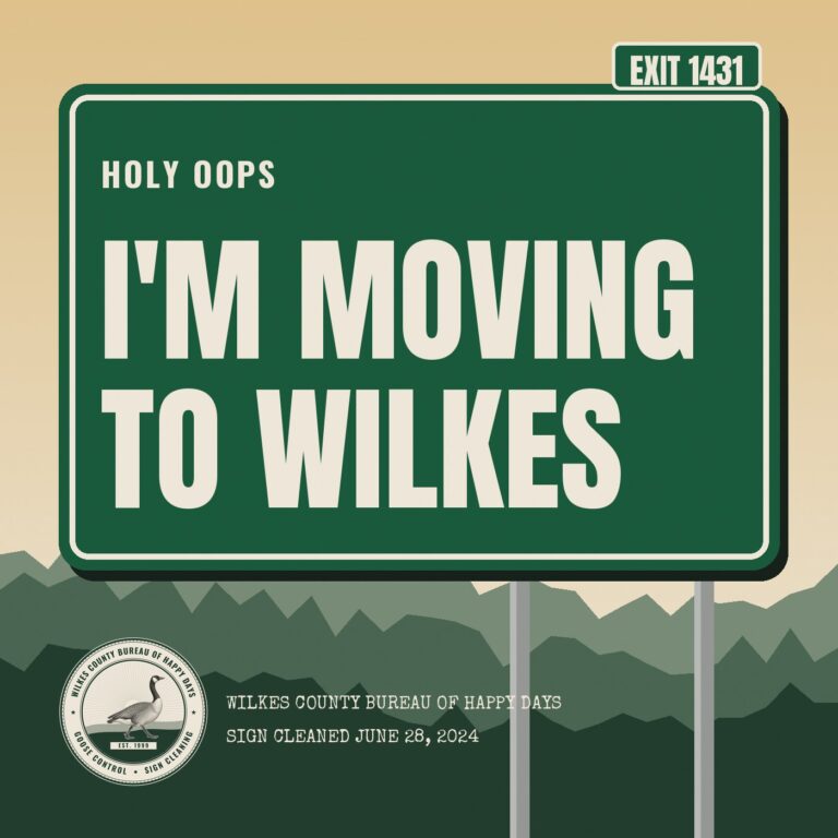 Happy Daily 1431 – Holy Oops I’m moving to Wilkes