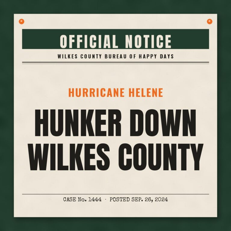 Happy Daily 1444 – Hunker Down Wilkes County